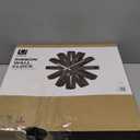 Umbra Ribbon Modern 12" Wall Clock, Silent Non Ticking Battery Operated Quartz Movement, Black