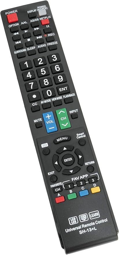 Replace Universal Remote Control fit for Almost All Sharp Brand LCD LED HD Smart TV
