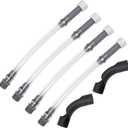 VP Gas Can Hose, 4 PCS Racing Fuel Jug Hose with 2 PCS Bender, Fuel Filler Hoses Suitable for Jegs's Racing Fuel Jug 3/5/5.5 Gallon Gas Cans Motorsport Container