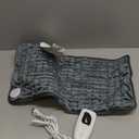 Deepsoon Heating Pad,Electric Heating Pads for Back,Neck,Abdomen,Moist Heating Pad for Shoulder,Knee,Arms,Legs,Dry/Moist Heat & Auto Shut Off,Christmas Gifts for Men and Women,Dark Gray,24x12 Inch