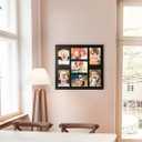 Picture Frame Collage 5x7 Photos Display - 7 Openings Photo Collage Picture Frame Wall Decor for Wall Mounting Vertically or Horizontally Frames for Wedding Anniversary, 19.4x17.4 inches