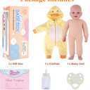 BABESIDE Lightweight Baby Doll Set 15" Realistic Soft Doll for Girls, Easy to Carry & Hug Pretend Play & Gift