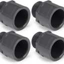 4 Pcs 1 Inch PVC Pipe Fitting Male Adapter Schedule 80 Socket x Npt Compatible with 836 Series Heavy Duty Industrial Grade Corrosion Resistant Plumbing Irrigation Connector for Water