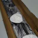 Tension Curtain Rod 51-126 Inch, Long Curtain Rod No Drilling for Window or Bathroom, Outdoor Curtain Rods for Patio Tension Rods, Easy to Install, Never Rust, Rod Diameter 1.26 Inches - Black