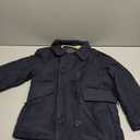 Haloumoning Girls Double Breasted Trench Coat Kids Notch Lapel Long Peacoat with Pockets Size M(10/12)