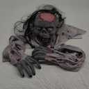 JOYIN Halloween Decoration Outdoor Zombie Groundbreaker, Halloween Groundbreaker with Light-Up Eyes and Creepy Sound, Scary Zombie Prop for Graveyard Haunted House Lawn Yard Outside Decor