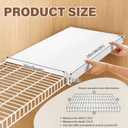 Wire Shelf Covers, 28" W X 16" D PVC Wire Rack Covers for Pantry (4pcs)