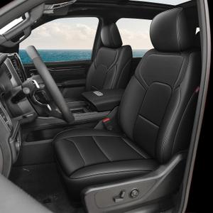 TTX LIGHTING Custom Fit Seat Covers for Dodge Ram 2500: 2019 2020 2021 2022 2023 2024 Waterproof Seats Cover Full Set Black