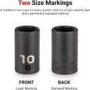 TEKTON 1/4 Inch Drive Shallow 6-Point Impact Socket Set with Case, 35-Piece (4-17 mm) | SID90402