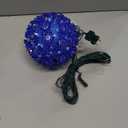 Novelty Lights LED 6in 50 Light Starlight Sphere, Blue, Ornament Ball Light, 5ft Hanging Cord with S Hook, 12ft Power Cord with Stackable Plug, Commercial Grade