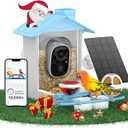 Smart Bird Feeder with Camera Solar Powered, Birdfeeder Cam for Outside, AI Species Identify, 2K Live View, Instant Arrival Alerts, Bird Lover Gifts, Blue