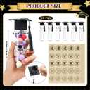 Teenyyou 25 Pcs Graduation Candy Tubes 2026 Graduation Party Favors Candy Boxes Plastic Grad Cap Jars Container with Tassels and Stickers for DIY Grad Table Party Favors (Black)