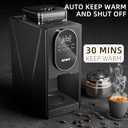 Coffee Maker with Grinder & Brew,5 Cup Sizes,Touch Screen Control