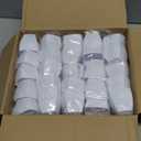 Amyhill 50 Pcs 5 oz Disposable Tea Cups Bulk Mini Plastic Tea Cup Bulk with Handle Hard Coffee Mug Reusable Square Espresso Mugs for Party Wedding (White)