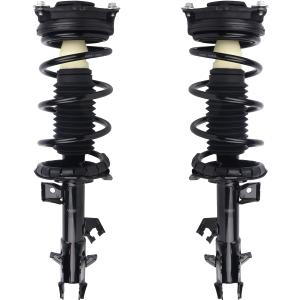 Autoround 172352 172351 Front Complete Shock Absorber Compatible with Nissan Versa 2007 2008 2009 2010 2011 2012, Left & Right Struts with Coil Spring Assembly