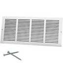 Repa Market Black Air Vent Cover 20" x 8" Inch (Outer Dimensions) - Steel Return Air Grilles - for Ceiling and Sidewall - HVAC - with Protection Screen (19.68" x 7.87" Inch)
