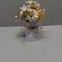 [Light & Timer] Fall Decor Table Centerpiece Potted White Maple Arrangement in Metal Pitcher Neutral Rustic Artificial White Pumpkin Berries Fall Decoration for Home Mantel Autumn Thanksgiving Wedding