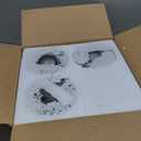 3-Light Crystal Semi Flush Mount Ceiling Light, Black Kitchen Lighting Fixtures Ceiling, Modern Hallway Light Fixtures with Clear Crystal Shades, Close to Ceiling Lamp for Bedroom Foyer Entryway