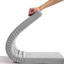 Bench Cushion Outdoor/Indoor Non-Slip with Zipper - Patio Porch Swing Cushions, 48/40/50 x 12/14/16/18 inch Bay Window Seat Furniture Cushion(Z3,74x18x2i)