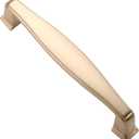 Alzassbg 10 Pack Brushed Brass Cabinet Pulls, 3-3/4 Inch(96mm) Hole Centers Cabinet Handles Kitchen Hardware for Cabinets and Drawer AL3073BB