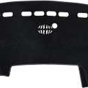 KEYOOG Dashboard Cover Dash Mat Fit for 2024-2019 Do-dge Ram 1500 2500 3500 (Without HUD Models),Car Dash Board Mat Anti-Glare Carpet,Non-Slip Pad Sunshield Protector (Black)