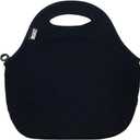 BUILT Gourmet Getaway Soft Neoprene Lunch Tote Bag Lightweight, Insulated and Reusable, One Size, Black