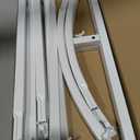 Fomcet Metal Arch Backdrop Stand Set of 2 White Wedding Arch 7.2ft, 6ft