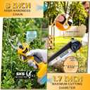 4-in-1 Cordless Pole Saw & Electric Pruning Shears Combo