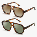 livho Trendy Polarized Square Aviator Sunglasses Women Men Square Eyewear Frame, Retro Sun Glasses for Women Men 2025 Shades
