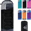 oaskys Camping Sleeping Bag - 3 Season Warm & Cool Weather - Summer Spring Fall Lightweight Waterproof for Adults Kids - Camping Gear Equipment, Traveling, and Outdoors