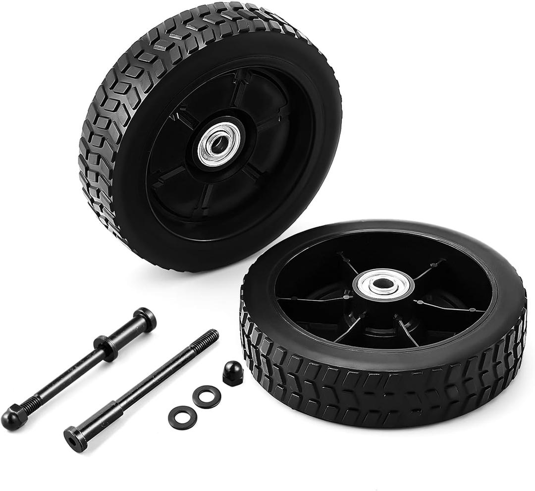 7 Inch Grill Wheels Replacement Parts for Traeger Grill Wheel KIT0138 Pro 34 Bronson 20 Pro 22 Pro 575 Pro 780 Pro 20 Eastwood 22 34 Renegade Pro HDW332 Plastic Black BBQ Wheels Accessories 2PCS