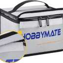 HOBBYMATE Lipo Safe Bag Fireproof, Lipo Safe Bag for Lipo Battery Storage and Charging, Lipo Battery Transporting Bag with Double Zipper (260x130x150mm)