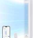 Dreo Tower Fan for Bedroom, 25ft/s Smart Standing Fans, 90 Oscillating Floor Fan with 4 Modes, 4 Speeds, 8H Timer, 28dB, Bladeless, Remote, 28 dB, Works with WiFi Voice Control (White)