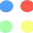 2 x Translucent Game Tokens, 100 Pieces 15mm Round Counting Chips 4 Colors for Classroom Teachers Math Educators Board Game Players Poker Enthusiasts Hands-On Learning Activities