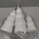 JOICEE 3 Pcs Velvet Ceramic Christmas Trees, Xmas White Modern Velvet Cone Tabletop Trees for Christmas Decorations Indoor Table Mantel Entryway Centerpieces Home Room Decor