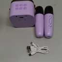Mini Karaoke Machine for Kids, 2026 TOP Toys Birthday Gifts Ideas for Girls Ages 4, 5, 6, 7, 8, 9, 10, 12+ Years Old, Portable MP3 Player with 2 Wireless Mics for Family Home Party (Light Purple)