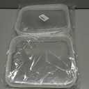 Clear Hard Shell Zipper Case 3 PCS Clear Cosmetic Make up Bag Waterproof Travel Toiletry Bag for Women, Hard Plastic Zipper Pouches Portable Travel Storage Organizer Bins (White, 10"x8"x2")