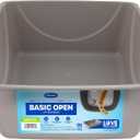 Petmate Open Cat Litter Box, Blue Mesa/Mouse Grey,M (Pack of 1), Made in USA