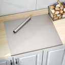 Stainless Steel Cutting Board with Lip 31.5" L X 22.8" W Large Cutting Board Kneading Board Pastry Board Non Stick Board with Rolling Pin for Meat Fruits Vegetables Bread and Baking