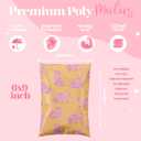 Pretty Package Store 6x9 Designer Poly Mailer 100 Pack Heavy Duty Waterproof Self Seal Shipping Bags for Small Business Large Mailing Envelopes Bulk Tear Resistant Packaging Pink Orange Leopard