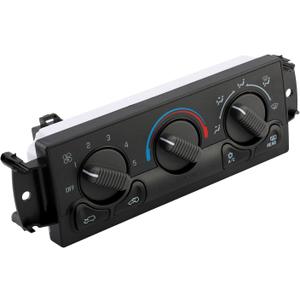 599-218 Front Climate Control Module (with Rear Windshield Defogging), Compatible with 1999-2002 Chevy Avalanche Silverado Suburban Tahoe GMC Sierra Yukon, A/C Heater Air Conditioning Panel Unit