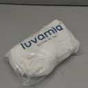 luvamia Bermuda Shorts for Women Knee Length High Waisted Cotton Elastic Waist Summer Dressy Casual Long Chino Shorts (Large, Cream White)