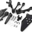 Motorcycles Foot Pegs Footpegs Front Footrest for Kawasaki Ninja ZX6R 2009-2024 ZX636 2013-2024