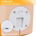 Hilarious Shaped Night Light, Rechargeable Tap-Control Lamp with 3-Level Dimming, Nursery Nightlight, Emotional Release Tool, Squishy Silicone Stress Relief, Halloween Gag Gift & Bedroom Decor