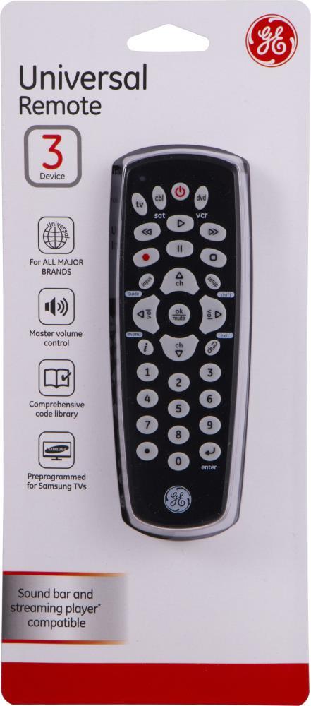GE 3-Device Universal Remote Control 34456