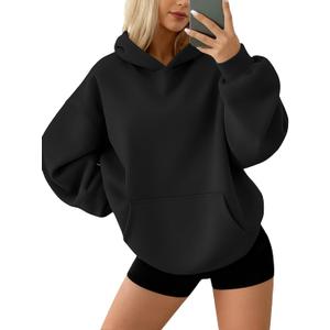 AUTOMET Hoodies for Women Oversized Sweatshirts Fall Fashion Outfits 2025 Pullover Fleece Casual Sweaters Winter Y2k Clothes (Medium, Black)