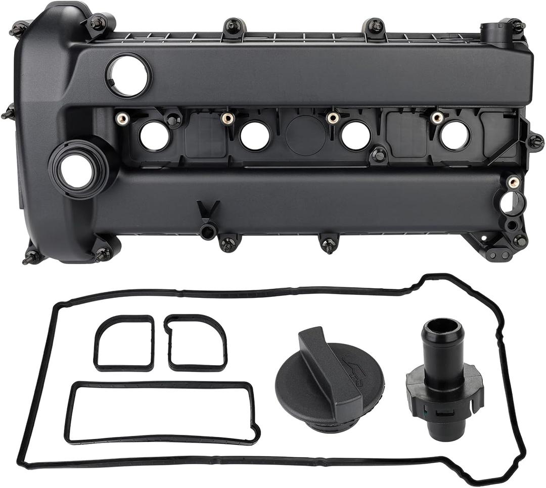 WATERWICH Engine Valve Cover Compatible with Mazda 3 2010-2013, Mazda 5 2009-2015, Mazda 6 2011-2013, Mazda CX-7 2010-2012 2.0L 2.3L 2.5L Replacement for L502-10-210E L3Y1-10-210A L502-10-210B