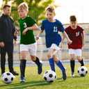2 Pairs Soccer Shin Guards Kids, Football Ankle Protector Socks, Youth Shin Pads Protective Soccer Accessories, Football Equipment with Leg and Ankle Guard Pad for 6-12 Boy Girl Teenager, Blue Black
