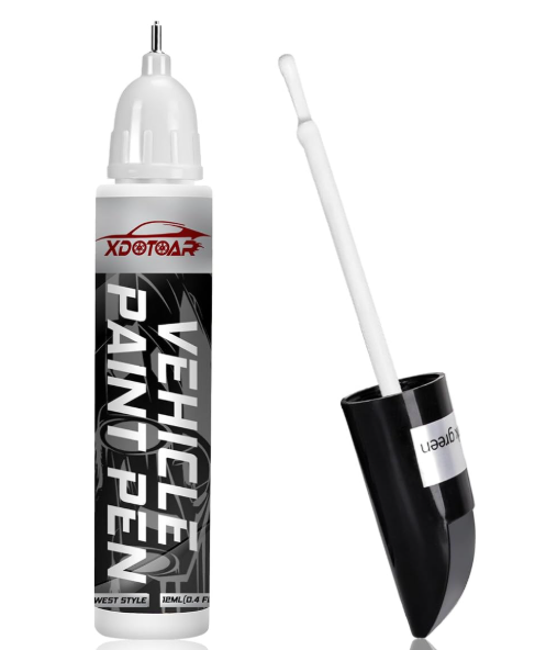 White Car Paint Touch Up Pen, Color Accurate Touch Up Paint for Cars, Professional Automotive Scratch Repair, Lasting Auto Scratch Remover, Fast Dry, Easy to Use, Safe and Washable, Versatile Use