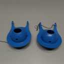 2 PCS Toilet Flappers Replacement 3 Inch Compatible for GA715014-GEG1 with Stainless Chain and Hook - Reliable Toilet Flapper, Blue